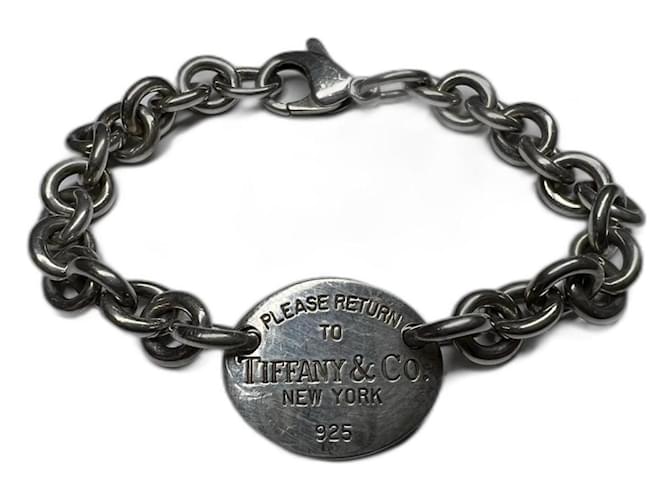 Tiffany & Co Ritorna al braccialetto Tiffany Argento Argento  ref.841193