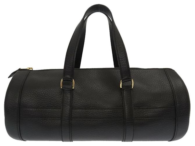Hermès Black Leather  ref.841366