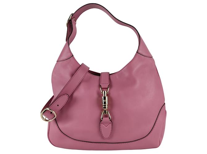 Gucci Jackie 1961 Shoulder Bag in Pink Leather  ref.841385