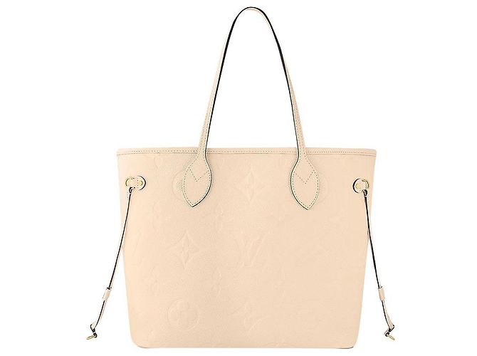Louis Vuitton LV Neverfull in pelle beige