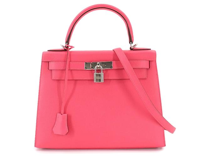 Hermès hermes kelly Pink Leather  ref.841680