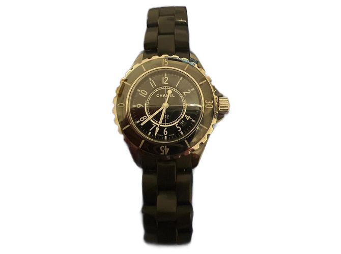 Relógio Chanel J12 de cerâmica preta Preto