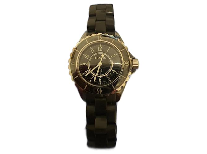 J12 Chanel Fine watches Black Ceramic  ref.841864