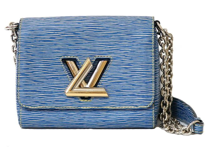 Twist Louis Vuitton Handbags Blue Leather ref.133368 - Joli Closet