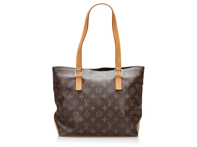 Louis Vuitton Brown Monogram Cabas Piano Marrone Tela  ref.842266