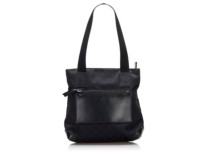 Gucci Black GG Canvas Sac à main Noir