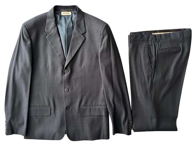 Vintage Calvin Klein Collection suit Dark blue