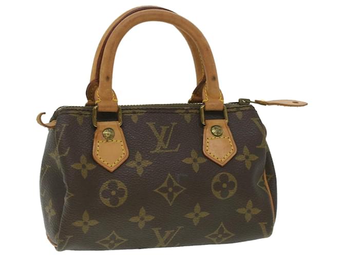 LOUIS VUITTON Monogram Mini Speedy Hand Bag Vintage M41534 LV Auth