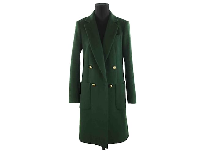 Michael Kors coat 34 Green Wool  ref.842984