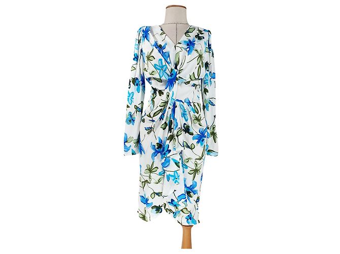 Isabel Marant Blaues Blumenkleid aus Viscose