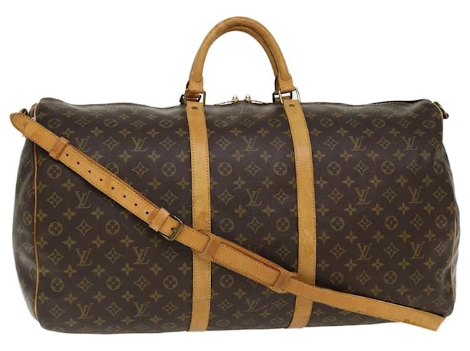 Louis Vuitton Monogram Keepall Bandouliere 60 Boston Bag M41412 LV Auth lt758 Cloth  ref.843121