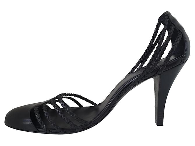 Hugo Boss leather pumps / high heels black  ref.843267