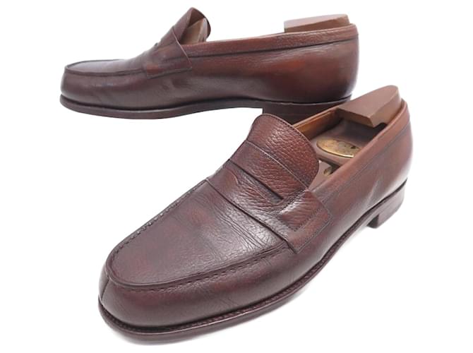 JM WESTON SHOES 180 Church´s Loafers 6.5b 40.5 FINE BROWN LEATHER + SHOES  ref.843339