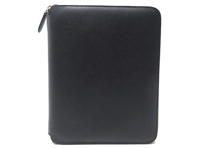 NUOVA COPERTINA AGENDA SMYTHSON SPEAKER A5 E ASTUCCIO PENNA IN PELLE Nero