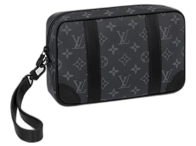 Louis Vuitton LV pochette Kasai new Black Cloth  ref.843500