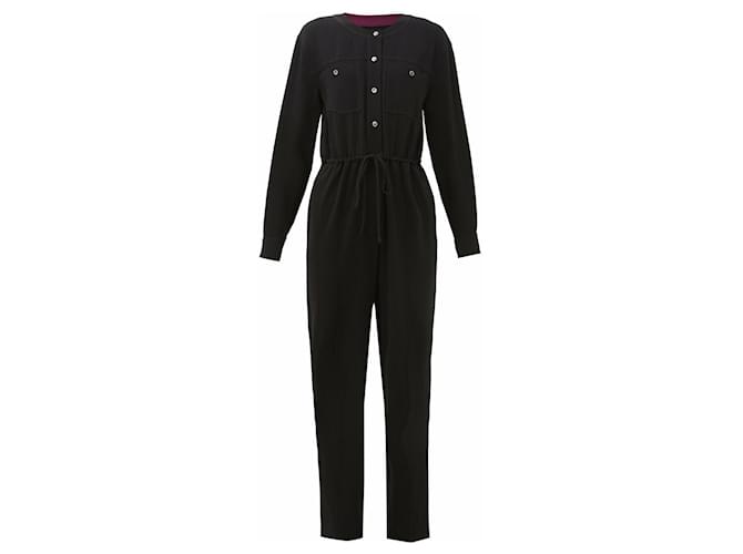 Diane Von Furstenberg Jumpsuits Black Polyester Triacetate  ref.843636