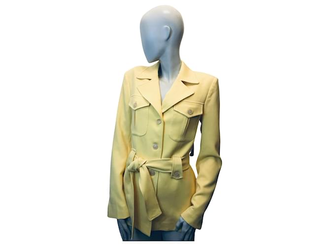 Autre Marque Frnch yellow safari jacket Polyester  ref.843890