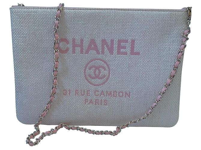 Clutch Chanel Deauville Rosa