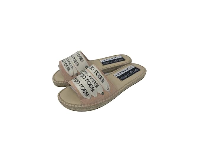 SERGIO ROSSI  Espadrilles T.eu 35 cloth Pink  ref.844109