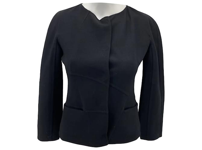 Vestes DIOR T.fr 36 Wool Laine Noir  ref.844164