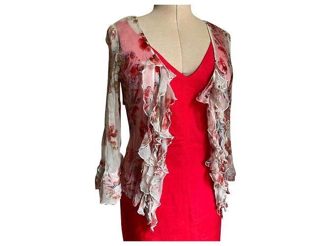 Renato Nucci R-Kleid. Nucci und APARA Bluse Rot
