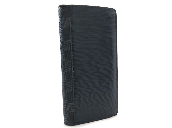 Louis Vuitton Epi Damier Graphite Brazza Wallet M67903 Black
