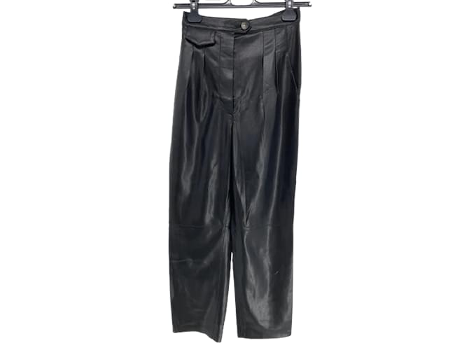 Pinko Trousers Dark brown Synthetic Cotton ref.967637 - Joli Closet