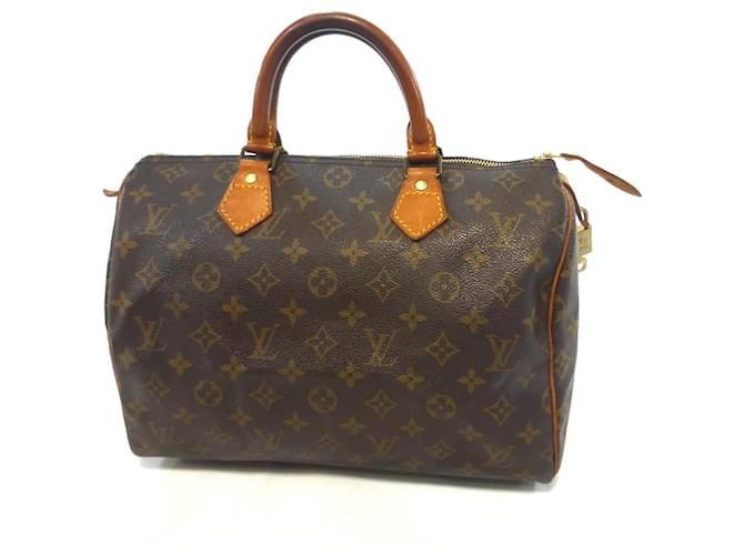 Louis Vuitton Speedy 30 Monogram-VI1920 Brown Leather  ref.844931