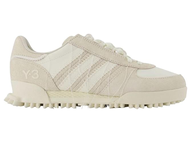 Y3 Sneakers Marathon Tr - Y-3 - Bianco sporco - Pelle  ref.844969