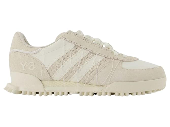 Y3 Marathon Tr Sneakers - Y-3 - Off-White - Leather  ref.845053