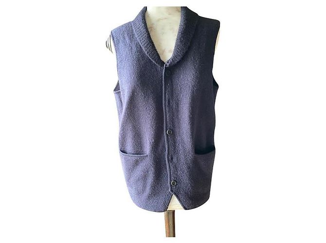 Karl Lagerfeld Ärmellose Strickjacke Marineblau