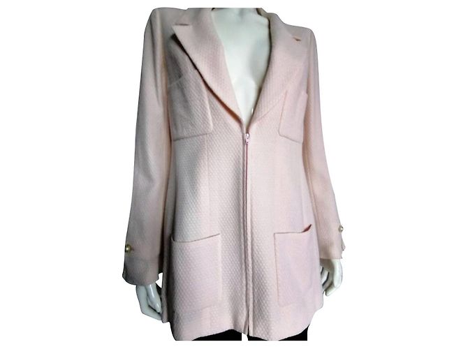 Chanel Pink Vintage Redingote Jacket