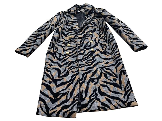 Roberto Cavalli Coats, Outerwear Multiple colors Wool  ref.845555