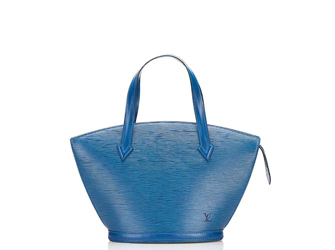 Louis Vuitton Epi Saint Jacques PM M52275 Azul Couro Bezerro-como bezerro  ref.845617