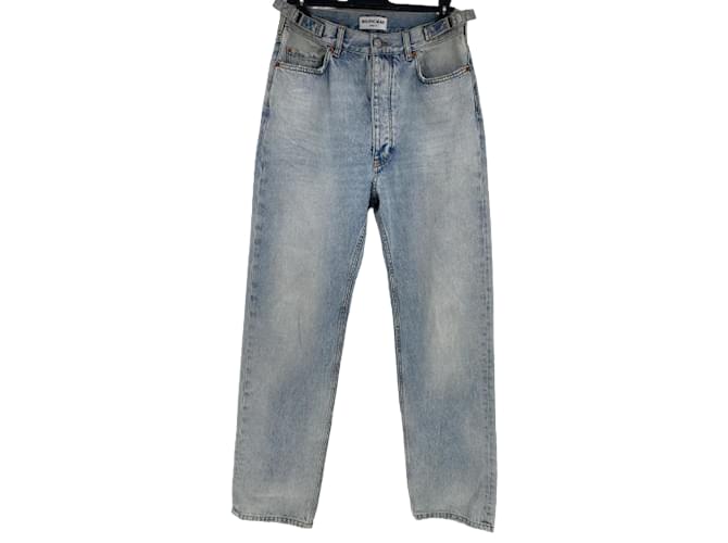 BALENCIAGA Pantalone T.International XXS Denim - Jeans Blu Giovanni  ref.845627