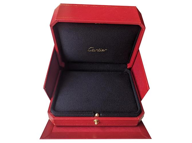 Cartier Caja expositora joya pequeña con bolsa de papel Roja  ref.846061