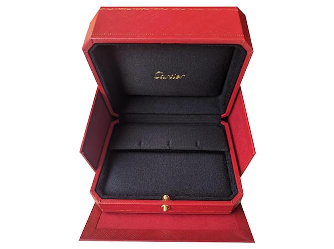 Cartier Large Creole earrings horizontal display box with paper bag Red  ref.846066
