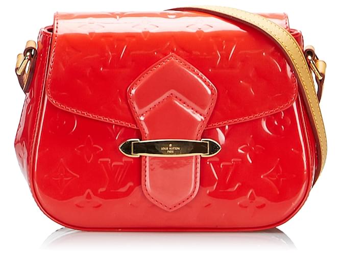Louis Vuitton Red Monogram Vernis Bellflower PM Leather ref.846092 - Joli  Closet