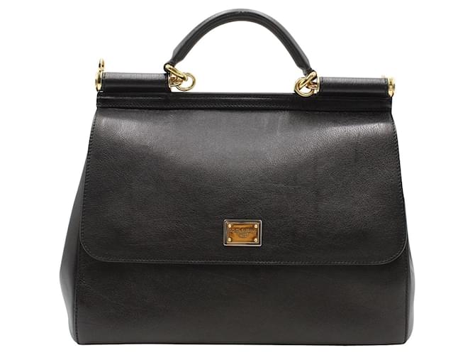 Dolce & Gabbana Black Sicily Bag Leather  ref.846249