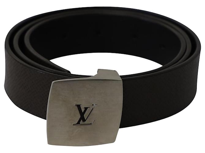Louis Vuitton Cinto com fivela com logo em couro marrom  ref.846298