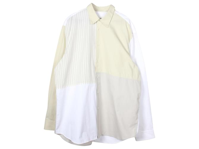 Jil Sander Colorblock Buttondown Shirt in Multicolor Cotton Multiple colors  ref.846353
