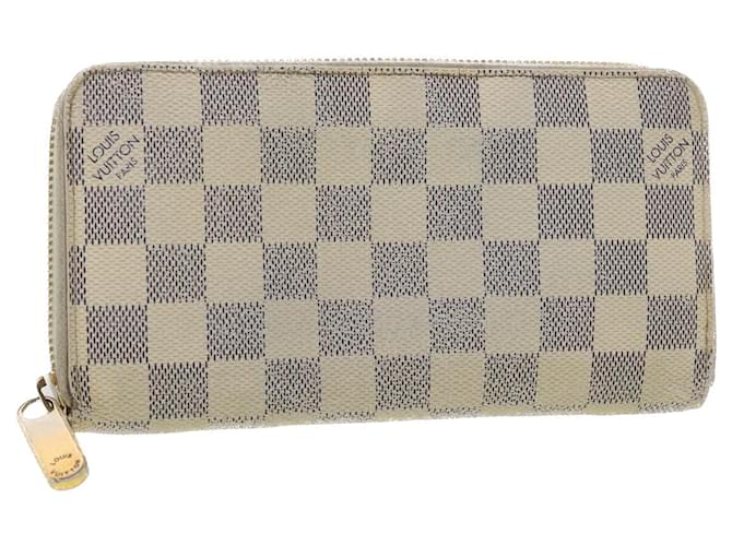 Louis Vuitton, Bags, Auth Louis Vuitton Whiteblue Checkered Wallet