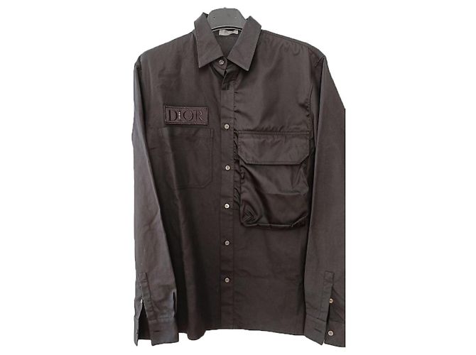 Christian Dior x Sacai Hemd Schwarz Baumwolle M