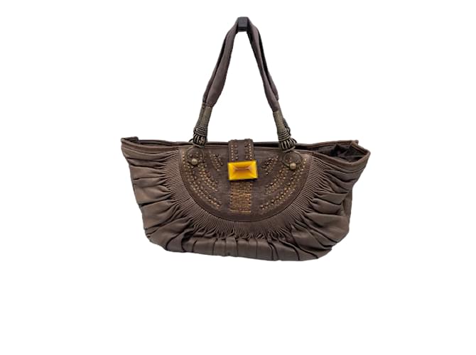 DIOR  Handbags T.  Leather Brown  ref.846844