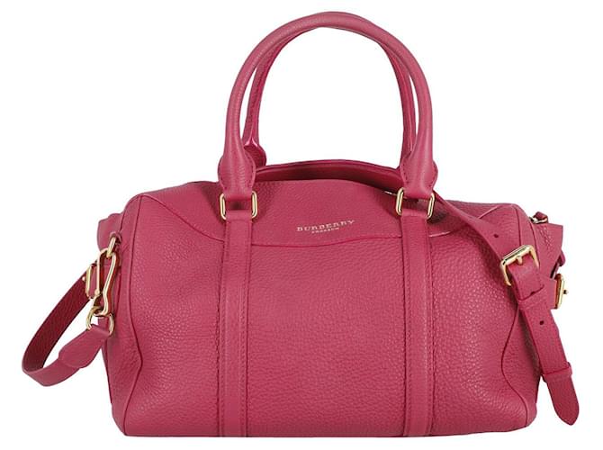 Burberry Bee Handle Bag in Pink Leather  ref.846885