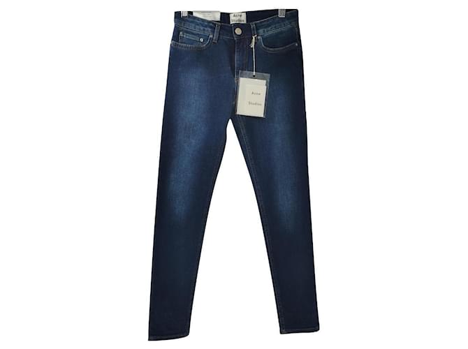 Acne Jeans Blue Cotton  ref.846902