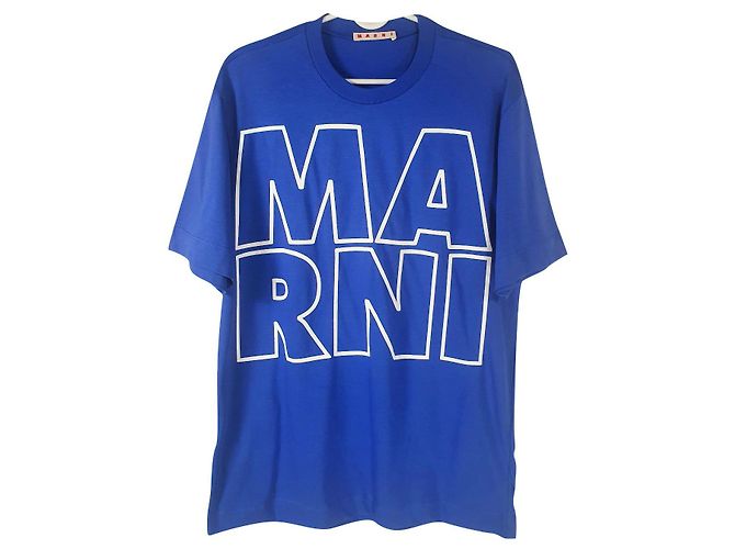 Camiseta Marni de algodón azul