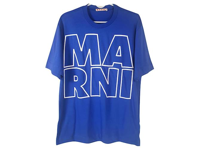 Marni Shirts Blue Cotton  ref.846906