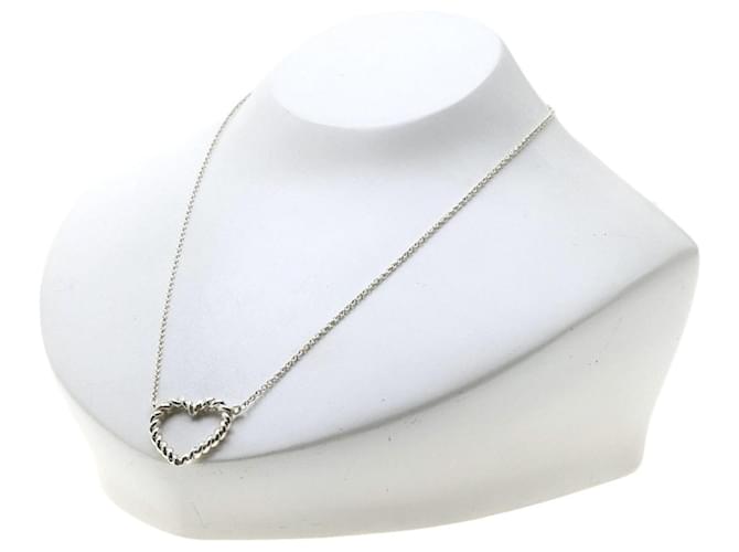 Tiffany & Co Heart Silvery Silver  ref.847071