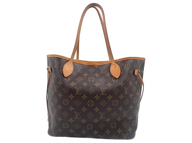 Toile Enduite Monogram Louis Vuitton Neverfull Marron  ref.847764